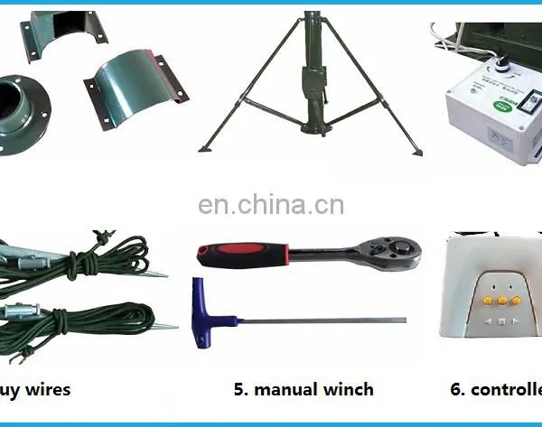 Aluminum Alloy High Telecom Aerial Electric Mast photo-5