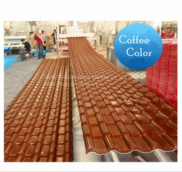 2mm 2.5mm 3mm Building Material Synthetic Resin Roofing Tile photo-4