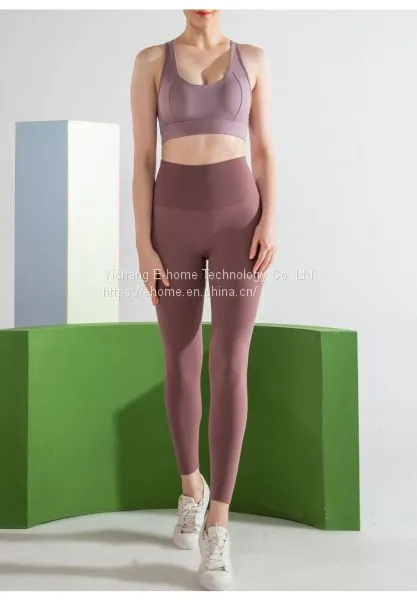 Custom High Waistband Ladies Skinny Workout Yoga Leggings Pants Set photo-2