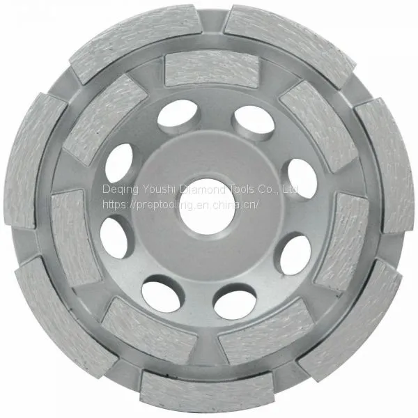 Double Row Segment Diamond Grinding Cup Wheel for Concrete Grinding photo-2