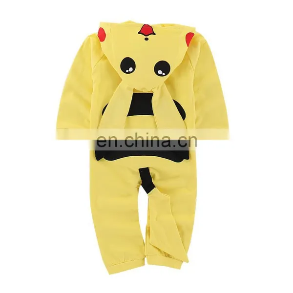 Girl Boy Rompers One-Piece Garment Yellow Winter Baby Romper photo-4