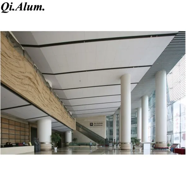 Metal Aluminium Ceiling Mill Finish Decorative Ceiling Panel Fire Rated photo-4