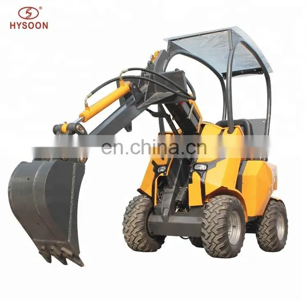 Gas Engine New Agricultural Machines Name HYSOON Articulated Compact Mini Loader photo-2