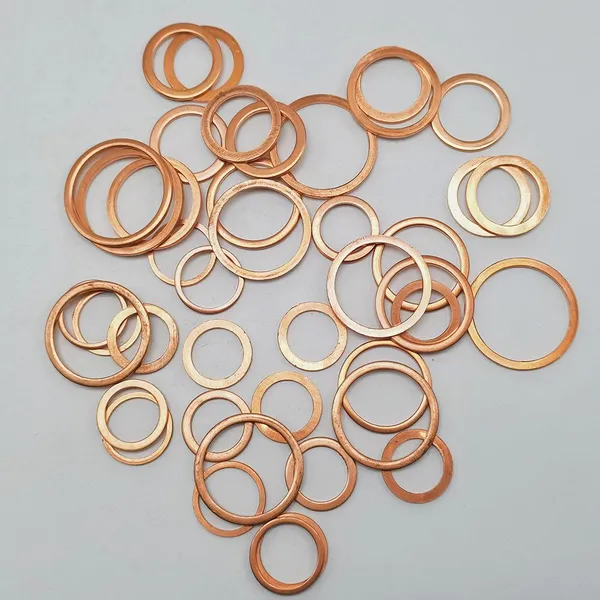 China Stamping Parts 10*14*1 Metal Fittings Hardware Fastener Ring Washer Flat Copper Ring Washer Washer photo-1