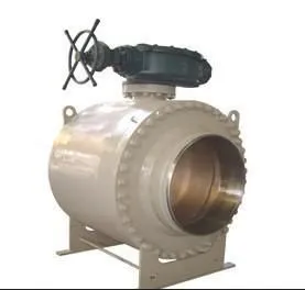 Gas Pipeline Welded Trunnion Mounted Actuator Ball Valve Cast Steel Low Temperature Install Ball Valve