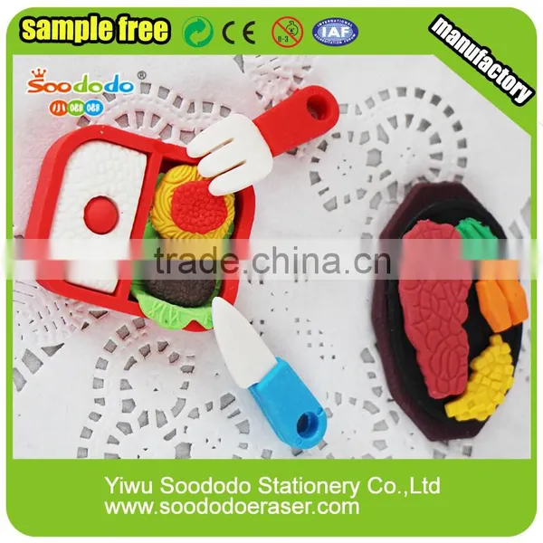 Funny 3D Food Shaped Rubber Eraser photo-3