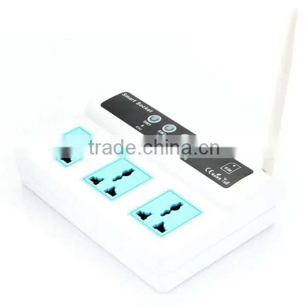 Energy Saving 3 Sockets Wireless Remote Control Gsm Controlled Power Socket by Rings &short Messages for Home Appliance