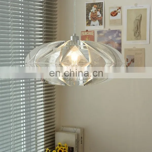 Modern Minimalist Ceiling Chandelier Luxury Restaurant Table Bar LED Pendant Light Bauhaus Silver LED Hanging Lamp photo-5