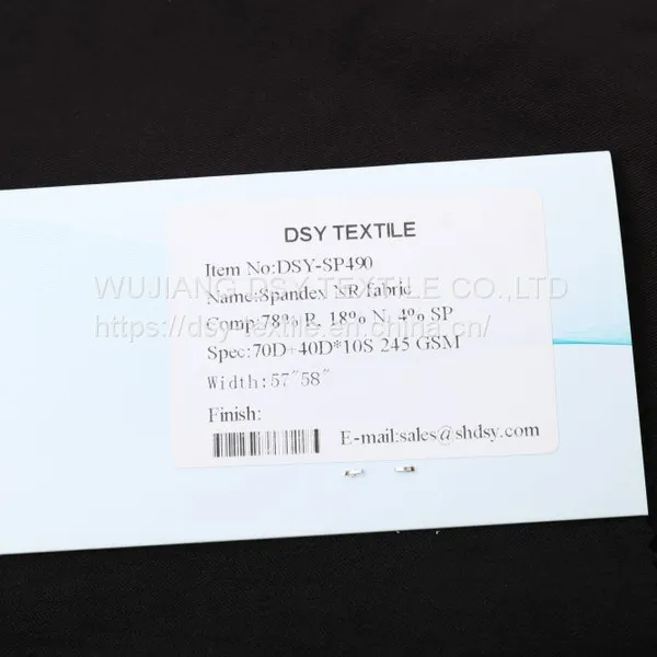 DSY Textile High Quality NR Spandex Fabric Twill Fabric photo-4