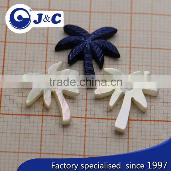 Coconut Tree Shape MOP Shell Buttons,pearl Shell Brooch photo-5