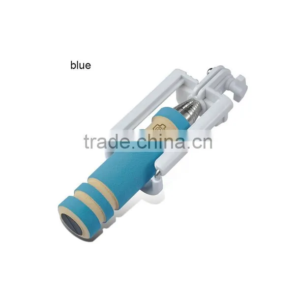 Fashion Colorful Mini Wired Selfie Stick Monopod With Cable Supplier's Choice photo-3