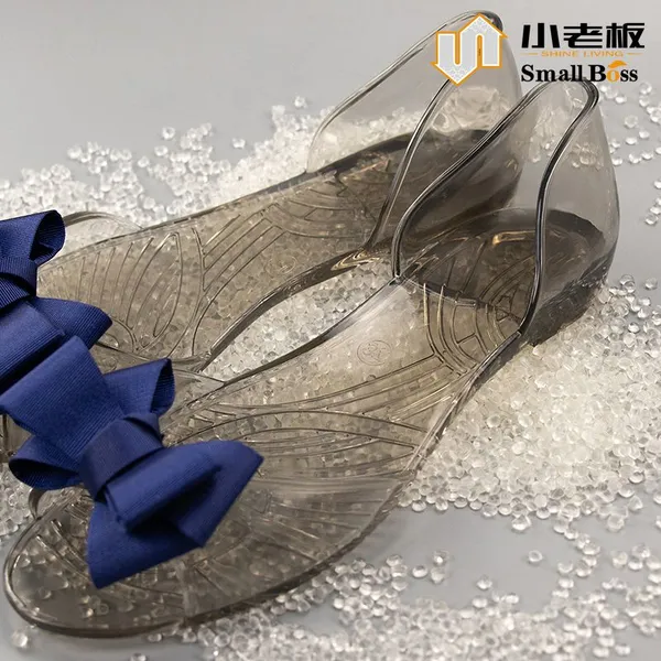 Virgin Crystal Transparent Soft PVC Granules Compound Colors Injection Low Price for Shoes Soles Rain Boots in South American photo-3