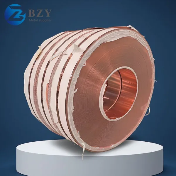 Copper Coil and Pure Copper Strip T1 T2 T3 TU0 Grade 99.9 Percent Purity for Flexible Connection and Shielding photo-4