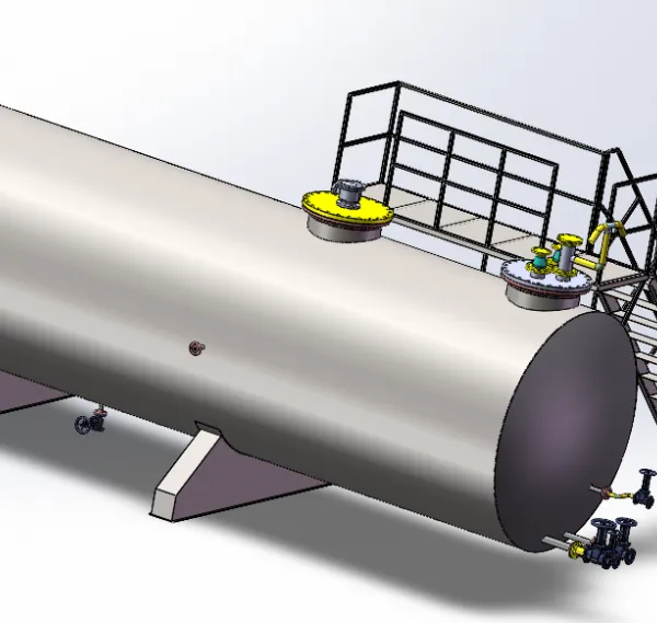 50m³ Above Ground Horizontal Gasoline Diesel Storage Tank Manufacturer | China Factory Direct photo-2