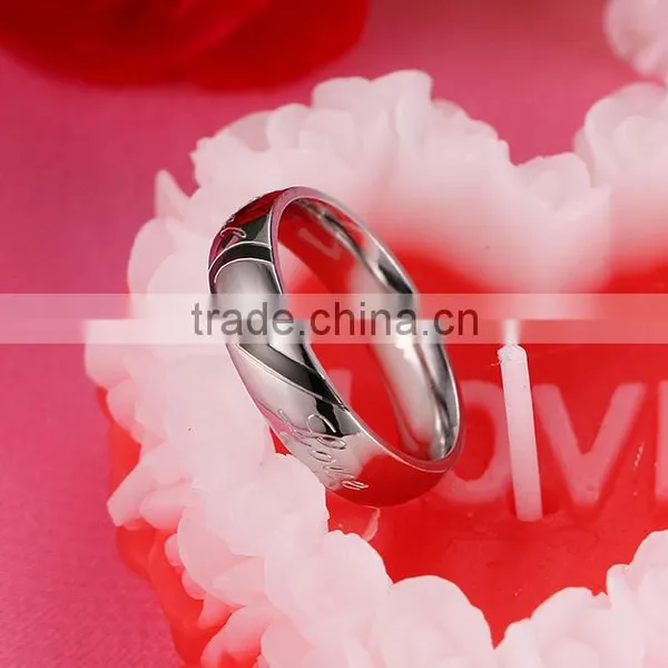 Fashion Ring New Stainless Steel Ring Alloy Ring Wedding Ring Silver Wedding Ring Couple Ring photo-3