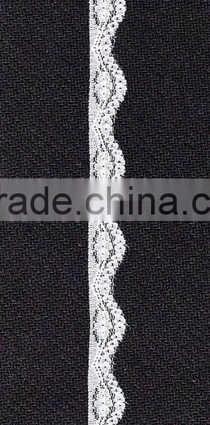 2015 New Nice Elastic Lace Stocks in White Color