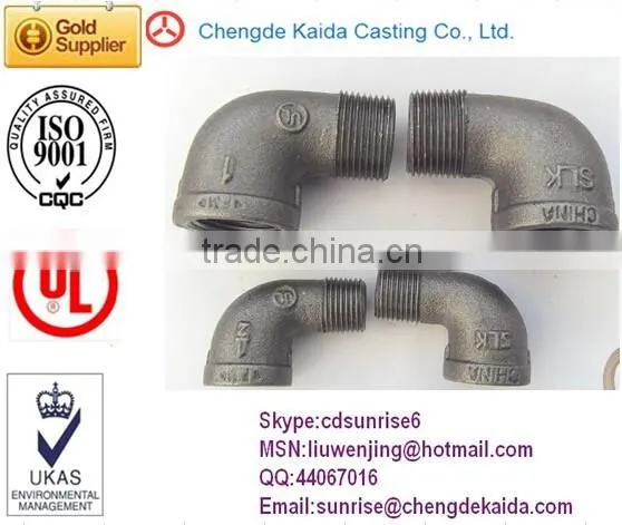 NPT Thread China Factory Malleable Iron Pipe Fittings UL/FM photo-2