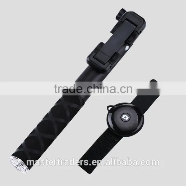 USAMS Extendable Aluminium Handheld Monopod Phone Holder Self-timer Bluetooth for IOS Android Phone 5.5 MT-2713 photo-2