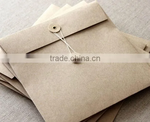 String and button envelopes