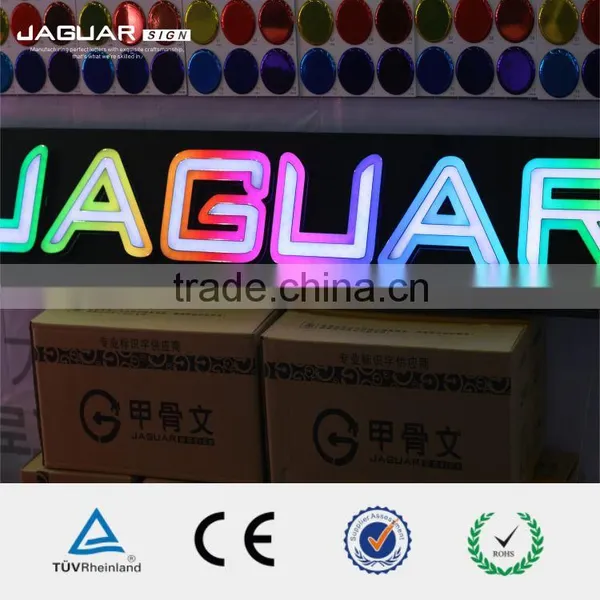 Wifi Wireless Acrylic Front-lit RGBW Led Digital Scrolling Letter Sign Display photo-5