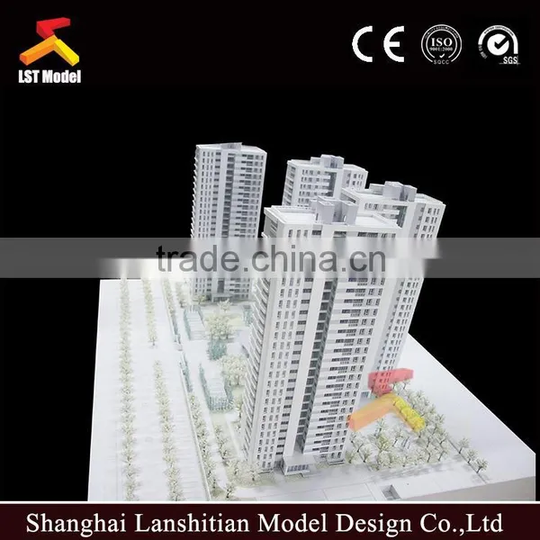 3D Architectural Scale Model Using Wood Base Table photo-2