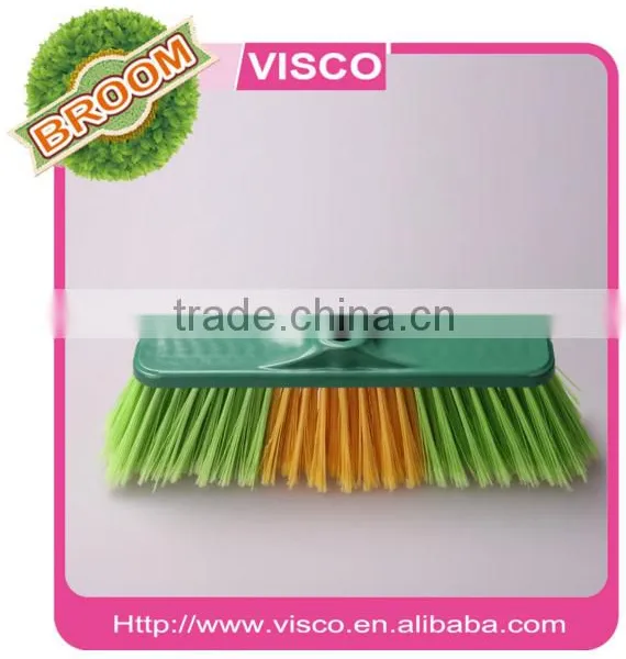 Plastic Broom Bracket Sweeping Brush With 1.2m Plastic Handle,VC111 photo-2