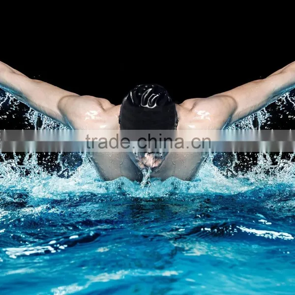 Waterproof Silicone Swim Cap With Ear Pouches for Men ,Women and Adults photo-6