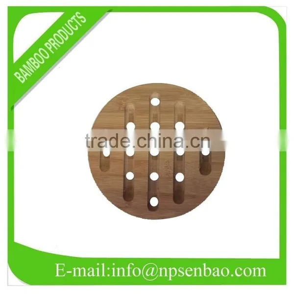 Round Bamboo Hot Table Mat