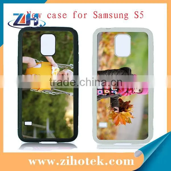 High Quality Sublimation Cell Phone Case for Samsung Galaxy S5 With Metal Insert