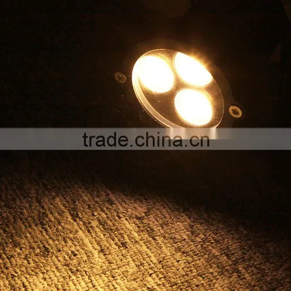 Waterproof IP67 3 * 1W LED Warm White / White Lawn Light Lamp Outdoor Spotlight Bulb 220V For Garden Park Outdoor Lighting photo-3