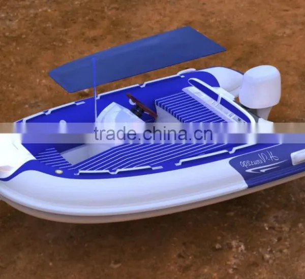 Made in China H-V320 FRPInflatable Boat With PVC Tube and Fiberglass Hull