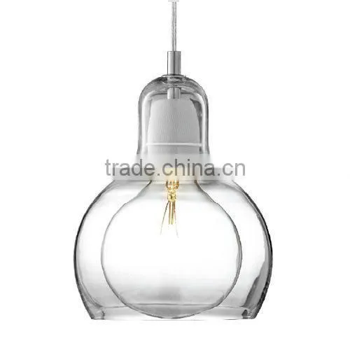 Smoke Grey Glass Vintage Modern Decorative Hanging Lamp for Bar photo-2