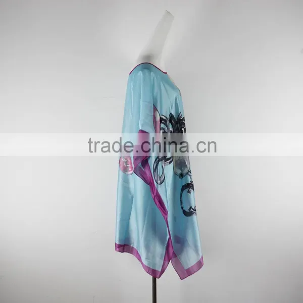 Bat Wing Sleeve Fashion Women Dress Chiffon Clothes photo-2