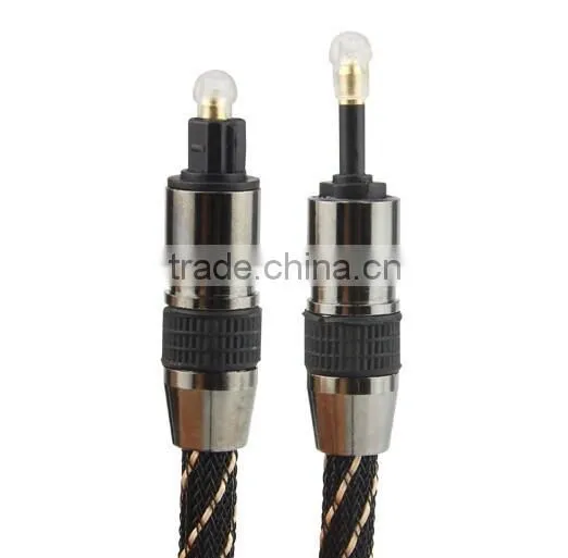 Gold Plated Toslink Cable PMMA Optical Fiber Cable Toslink Plug Fiber Cable photo-3