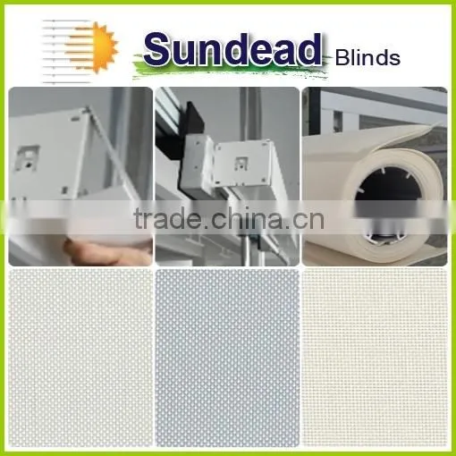 Custom Made Sun Screen Heavy Duty 38mm Industrial Roller Blinds Sunscreen Roller Blind Fabrics photo-3