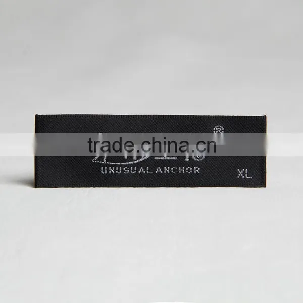 Customized Black Border Weaving Label for Bamboo Fiber Clothing photo-5