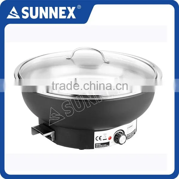 SUNNEX Hot Sale Round Electric 6.8ltr Chaffing Dish Set