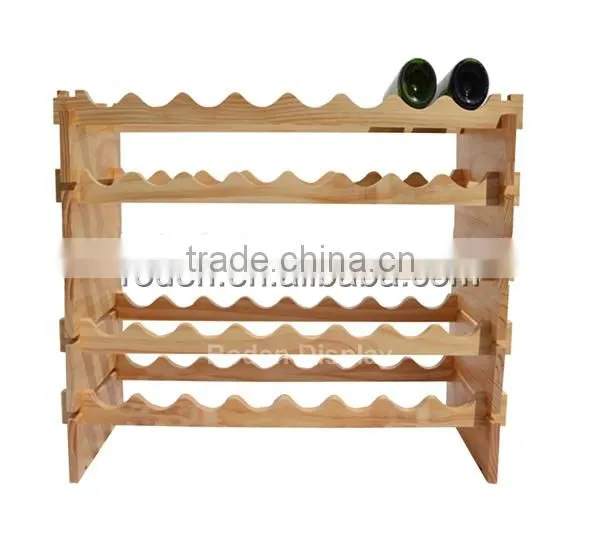 Popular Market High Quality Wine Wooden Display Rack For Sale