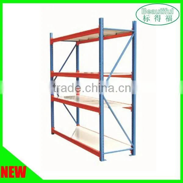 4 Tiers Warehouse Stacking Rack Supermarket Shelf