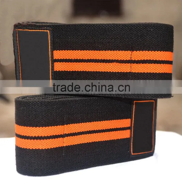 Adult 74" Long Elastic Weightlifting Knee Wraps/ Fitness Power Lifting Knee Wraps