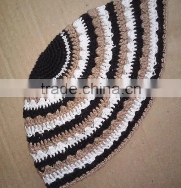 Latest High Quality Crochet Kippah/judaica Craft Kippot /100% Cotton Handmade Kippah of Jewish Hats