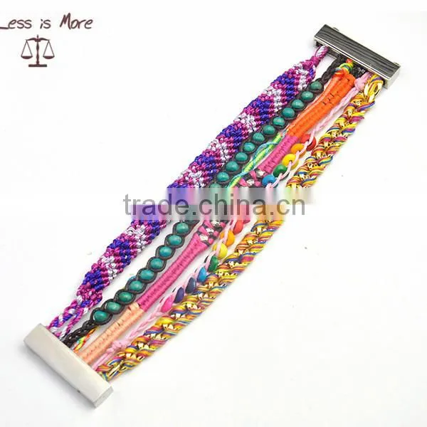 New Purple Handmade Magnetic Bracelet of Bohemia Sandbeach Style photo-2