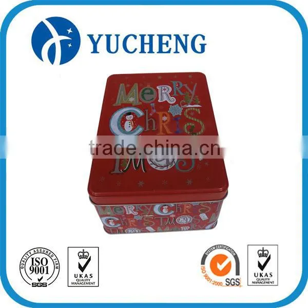 New Household Custom Rectangle Gift Candy/cookie Package Metal Tin Can photo-3