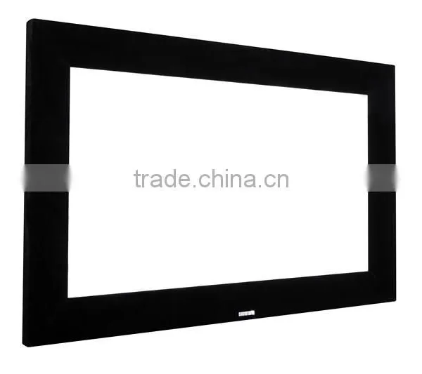 16:9 72" 10cm Frame Flexible Grey Fixed Frame Projection Screen for Home Theater photo-2