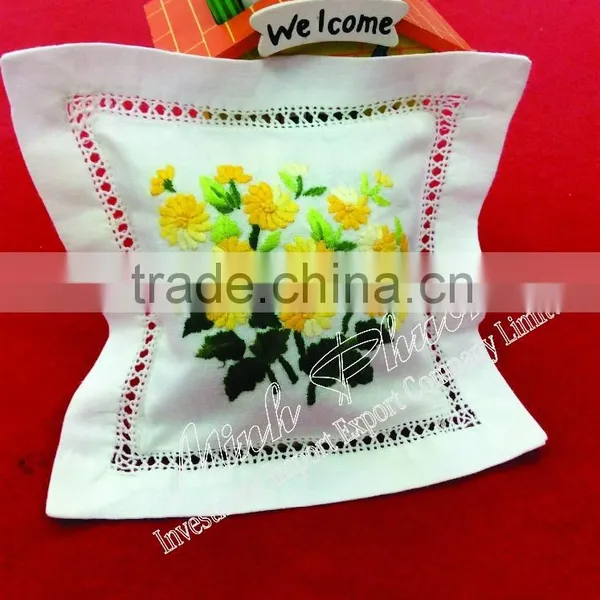100% Cotton Size 15x15 Fragrant Bag With Embroidery