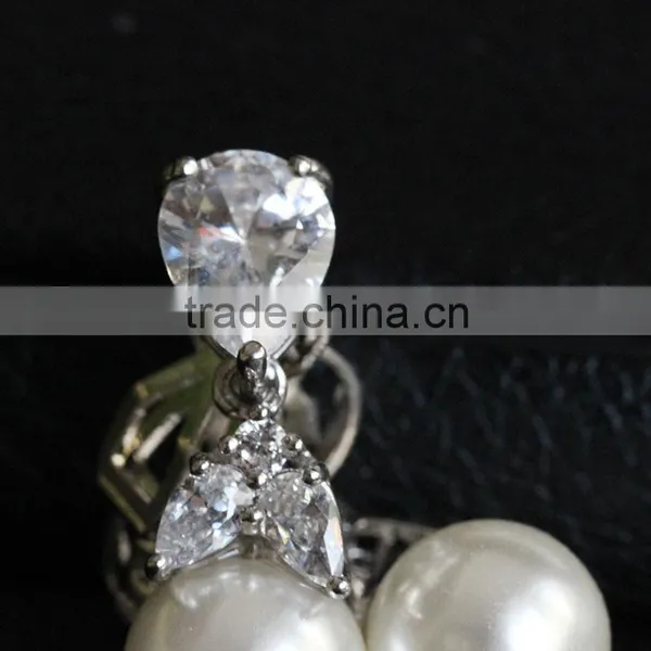 Wholesale Simple Design Earrings Jewelry Earring Holder Hanging Pearl Earrings photo-4