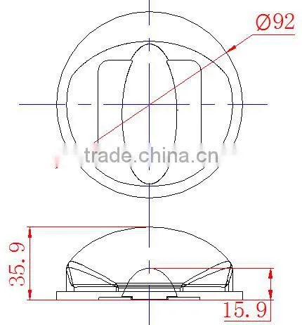 LED Glass Lens 92mm for LED Street Light KC92-T4 photo-4