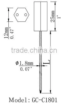 GC-C1801 ABS Plastic and Steel Wire Cabe Seal photo-2