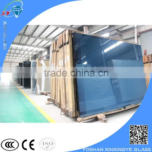 Tempered Blue Reflective Glass / Blue Mirror Glass