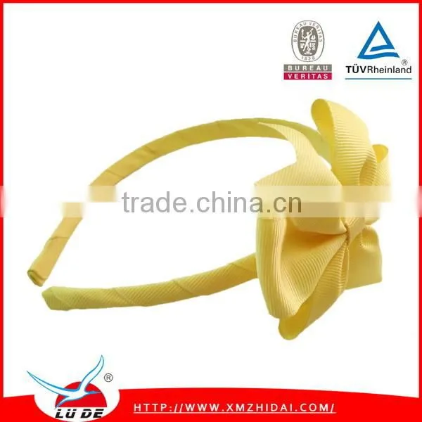 Cute Grosgrain Ribbon Bows With Elastic Hair Bands for Baby/kids, photo-2